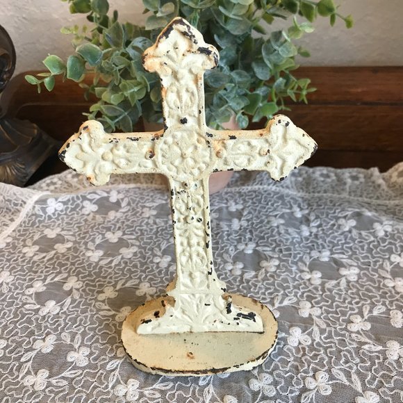 Vintage cast iron cross